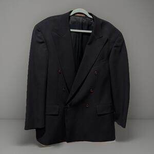 NWOT Ralph Lauren Men’s Double Breasted Sport Coat Blazer Black 46R